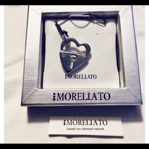 Morellato Italy heart lock pendant necklace